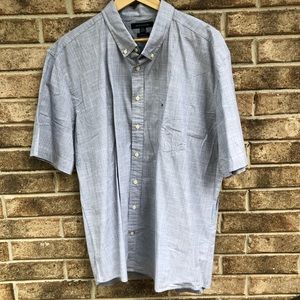 Tommy Hilfiger short sleeve button down shirt.